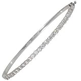 Moissanite Round 24 Stone Bangle