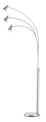 Adesso Venus Arc Lamp, Steel