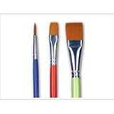 Basic Stroke 3 Piece Paintbrush Set by Plaid