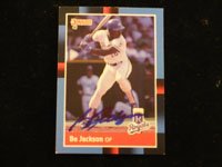 Signed Jackson, Bo (Kansas City Royals) 1988 Donruss Baseball Card