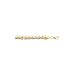 14K Tri Color Gold " X AND O" Bracelet