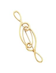 CleverEves 14K Yellow Gold 75.00X19.00 mm Brooch
