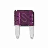 MINI AUTO CAR BLADE FUSE 3A 3 AMP VIOLET FUSES x 5