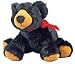 Black Bear Stuffed Plush Toy with Weighted Feet 8-inch