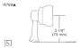 Delta Faucet H769SS Neostyle, Single Metal Lever Handle Kit, Stainless