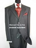 ORANGE 3PC FASHION ZOOT SUIT WITH SOILD PANTS.