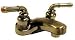 Ultra 4" Antique Brass Lever Handle Lavatory Faucet