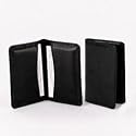 Samsill Regal Leather Business Card Wallet, Holds 25 Cards of 2 x 3.5 Inches, Black (81220)
