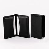 Samsill Regal Leather Business Card Wallet, Holds 25 Cards of 2 x 3.5 Inches, Black (81220)