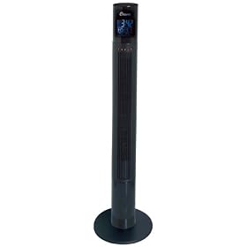 Crane Tower Fan with LCD Clock by Crane