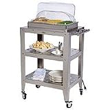Broil King Triple Buffet Warming Cart with Rolltop Lid