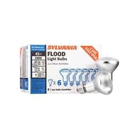 Sylvania Lighting 15676 R-20 Reflector Floodlight 130v 6pack 45w