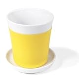 Kahla Touch Drink Set Mug Without Handle with Saucer Yellow