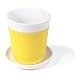 Kahla Touch Drink Set Mug Without Handle with Saucer Yellow