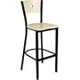 Richardson Bullseye Series - 30" Bar Stool: Mahogany