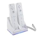 Brand New Twin Dual Remote Charger/Charging Docking Station Stand + 2 x 2800 Rechargable mAh Battery Batteries for Nintendo Wii with LED Light + 12 Month Warranty & FREE P&P