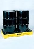 Eagle Two Drum Polyethylene Modular Spill Containment Budget Basin With 34 Gallon Spill Capacity 26 1/4 X 51 1/2 X 6 1/2