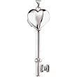 Sterling Silver Heart Key Locket