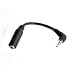 Cables4PC 2.5mm Male Plug to 3.5mm Female Stereo Adapter Cable for ipod PDA