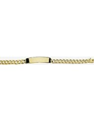7mm 14k Hand Made Link ID Bracelet 7"