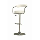 White - Omicron Kitchen Padded Bar Stool $85.00 At Amazon