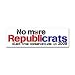No More Republicrats Bumper Sticker