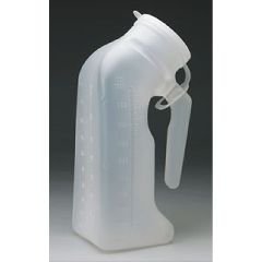 Male Urinal w/Cover Disposable Translucent