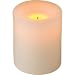Pillar Wax Flameless Candle White 83(Ø)x102(h)mm – battery operated real wax candles which offer a safer, cheaper alternative to real candles!