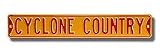Steel Street Sign: &acute; CYCLONE COUNTRY &acute; - B0001LSHMG