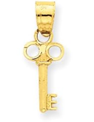 14k Gold Key Charm