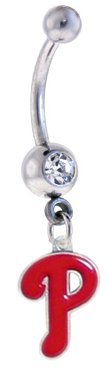 Philadelphia Phillies MLB Sexy Belly Navel Ring at Amazon.com