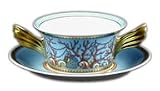 Versace by Rosenthal La Mer Cream Soup Cup & Saucer