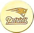 14K Gold NFL New England Patriots Logo Tie Tac