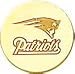 14K Gold NFL New England Patriots Logo Tie Tac