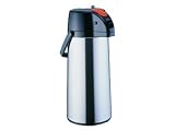 Zojirushi AASB-22SBD Premier Air Pot 74-Ounce Decaf Beverage Dispenser, Brushed Stainless