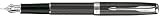 Parker Sonnet Chiselled Carbon CT Fountain Pen w/ Fine Nib