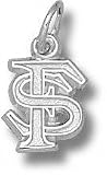 Florida State Seminoles Solid Sterling Silver ''FS'' 3/8'' Pendant
