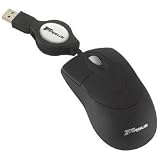 Targus PAUM0004U le Carnet la Souris Optique Avec le Câble USB Escamotable - OEM Recertifié
