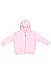 Rabbit Skins Toddler Full-Zip Fleece Hooded Sweatshirt, Pink, 2T, Small
