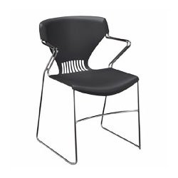 Stack Shell Chairs with Arms, 20-7 8x22x33, Lava (HONG5311Y) Category: Stacking Chairs by Hon