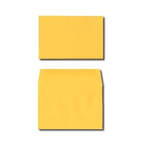 A1 Invitation Envelope - 70# Gold - Basis Color Text (3 5/8 x 5 1/8) (25)