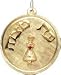 Bat Mitzvah, 14K Gold Charm