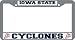 Iowa State Cyclones Chrome License Plate Frame - SET OF 6 - Sports Merchandise