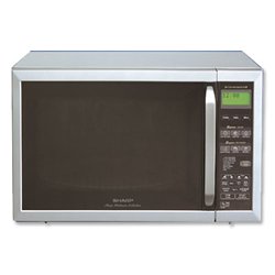 Sharp R957SLM Platinum Silver Large 900W/1400W Touch Control Convection Oven 40L 1.4cuft