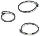 Blomdahl Natural Titanium Hoop Sleeper Earrings