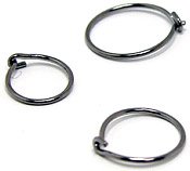 Blomdahl Natural Titanium Hoop Sleeper Earrings - 10mm
