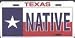 Texas Native License Plate