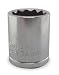 Westward 1EZX3 Socket, SAE, 3/8 In Dr, 12 Point, 1 In