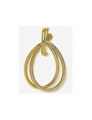 14k Fancy Tube Multiple Hoop Earrings
