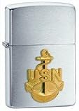 Brushed Chrome, Navy Anchor Emblem